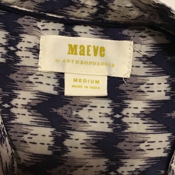 Maeve Anthropologie Pleated Blouse Sleeveless Multicolor - Picture 9 of 10